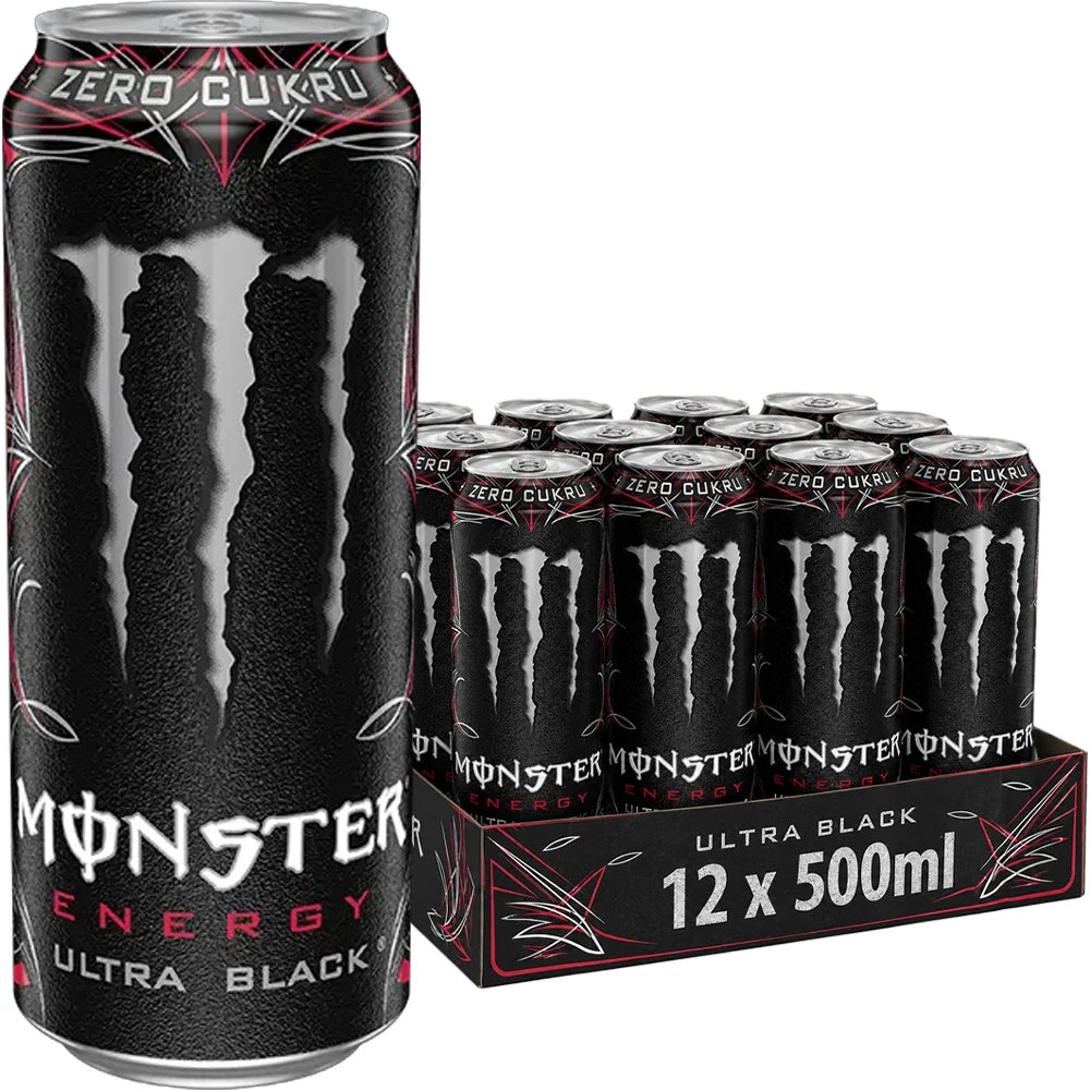 12x Monster Ultra Black 500ml- EU