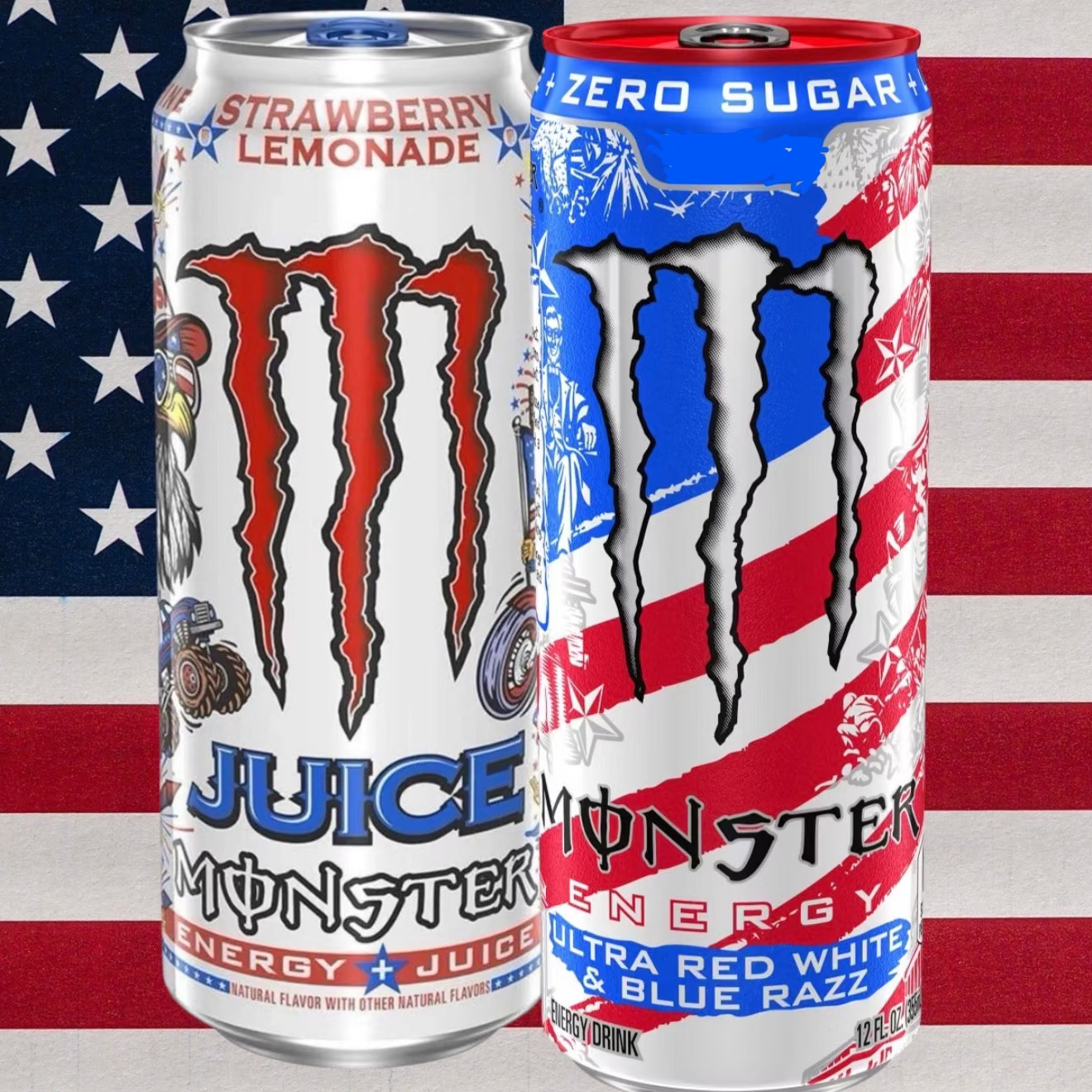 4th July Bundle - 2x Red White & Blue Razz + 2x Strawberry Lemonade