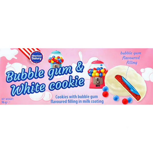 American Bakery Bubble Gum & White Cookie 96g