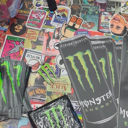 GRATIS MONSTER STICKERS BIJ BESTELLEN VAN 4 MONSTER BLIKKEN [1x PER KLANT]