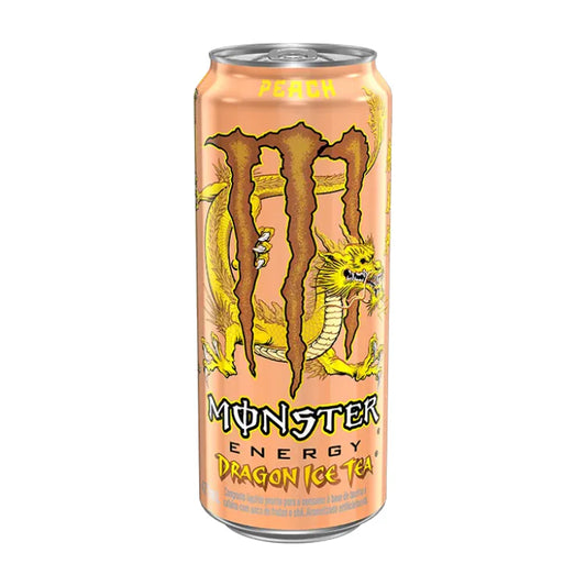 Monster Dragon Ice Tea Peach 473ml - Brazil Import