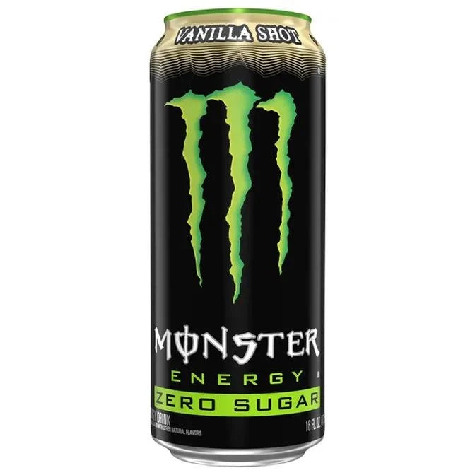 Monster Vanilla Shot Zero 473ml - USA Import [PRE-ORDER! LEVERING NOVEMBER 2026]