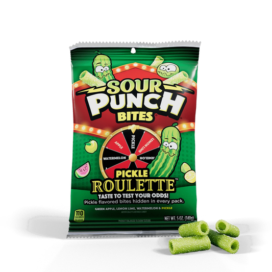 Sour Punch Bites - Pickle Roulette 140g [THT 14/01/26]