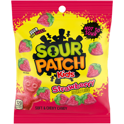12x Sour Patch Strawberry 102g - USA Import [THT 03/26]