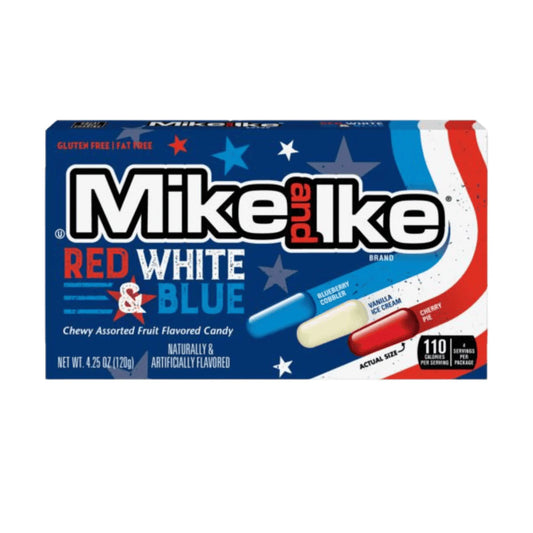 Mike & Ike Red, White & Blue 120g